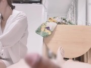 （ハメ撮り）フェラされると我慢できなくなる♡背面から突きあげ生挿入大量中出し（日本人素人）기마자세♡일본 평신도 1/16