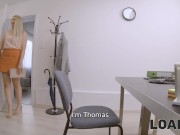 LOAN4K. Blonde has playful mood for office sex with the money lender 2/16
