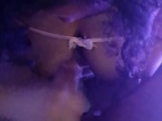 Blasian Egirl Slut gets Nipple Play Throat Fucked and Creampied in Gamer Chair 7/16