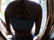 Walk around the horrible buildings with my sexy bbe 2/16