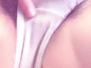 濡れ染みパンティのスジがくっきり♡クリトリス弄って喘ぎながらイク剛毛素人♡【個人撮影】 13/16