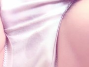 濡れ染みパンティのスジがくっきり♡クリトリス弄って喘ぎながらイク剛毛素人♡【個人撮影】 3/16