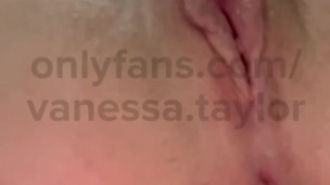 Brunette Teen slut dripping cum fingering herself