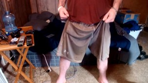 Leaking in Under Armour shorts, just enjoying them