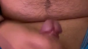 Jerk off and cummed quickie before go to bed 