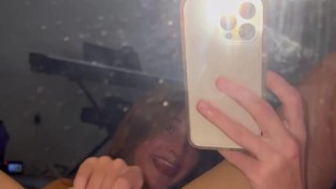 Cute brunette teen playing with wet pussy