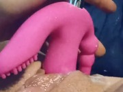 Up close playing with juicy pussy next to boyfriend 11/16