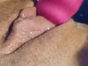 Up close playing with juicy pussy next to boyfriend 14/16