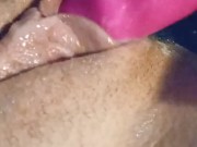 Up close playing with juicy pussy next to boyfriend 16/16