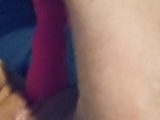 Up close playing with juicy pussy next to boyfriend 5/16