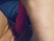 Up close playing with juicy pussy next to boyfriend 7/16