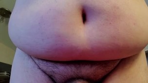 Big Breasted Chub Strokes Little Cock