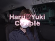 【素人】透明感抜群の色白美少女が初めてのカーSEXで露出興奮絶頂♡車で生ハメガチ逝き 素人カップル/美少女/色白美乳/手コキ/フル動画(27分)/일본여대생과질내사정섹스 1/16