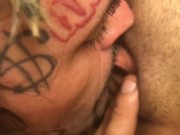 Chyna Whyte and Rich Dollars eating Pussy Asian Latina Puerto Rican Cuban small tits tattoos 6/16