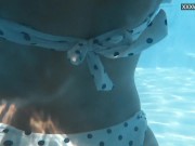 Hot and tight teen Cage swims nude publicly 9/16