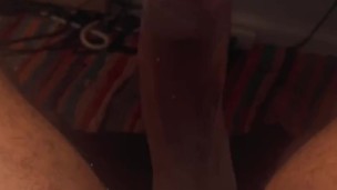 Stroking and Nutting Handsfree While My Roommate Showers