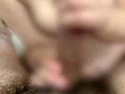 濡れちゃった…挿れる？❤︎S級巨乳美女のフェラ手コキパイズリのフルコース#41【HJJ】 14/16