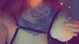 Hot MILF trying on lingerie 