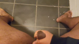 Chubby Teen Cums In Public Toilet And Moans Loud