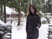 Cute but horny teen Lika masturbates virgin pussy 2/16