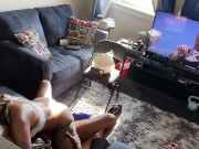 Pretty Nympho Just Had To Ride His Chocolate Dick! 14/16