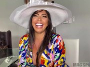 Busty Latina MILF Loves to Eat My Ass and Fuck My Big Dick in Doggy Style - Julianna Vega