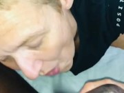 Sexy milf does her best to deep throat bbc! And sucking balls too! Lol shouted out her mom too! 11/16