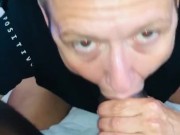 Sexy milf does her best to deep throat bbc! And sucking balls too! Lol shouted out her mom too! 14/16