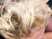 Sexy milf does her best to deep throat bbc! And sucking balls too! Lol shouted out her mom too! 8/16