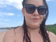 Enjoying a beach and sunbathing on the breasts 10/16
