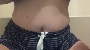 Little boob play to start the day 