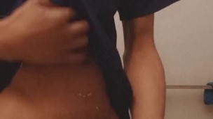 Watch me stroke my big black cock