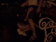 A young couple is having sex on a roadside bench. - Screenshot 5 of 16 - Amateur