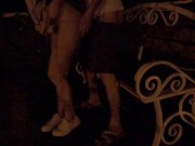 A young couple is having sex on a roadside bench. - Screenshot 6 of 16 - HD