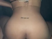 Booty appreciation - Ebony cream on bbc from backshots  15/16