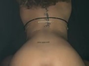 Booty appreciation - Ebony cream on bbc from backshots  2/16