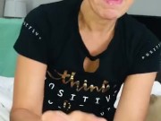   Sexy milf does her best to deep throat bbc! And sucking balls too! Dam she’s great! Pt2 14/16