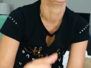   Sexy milf does her best to deep throat bbc! And sucking balls too! Dam she’s great! Pt2 16/16