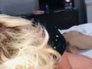   Sexy milf does her best to deep throat bbc! And sucking balls too! Dam she’s great! Pt2 4/16