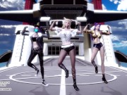 [MMD] CLC - Helicopter Ahri Akali Kaisa Seraphine Sexy Kpop Dance League of Legends KDA 6/16
