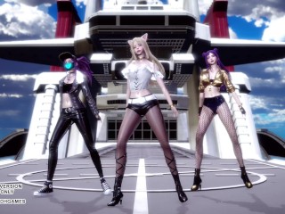 [MMD] CLC – Helicopter Ahri Akali Kaisa Seraphine Sexy Kpop Dance League of Legends KDA
