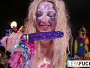 Leya takes her aggressions out on pussy 2/16