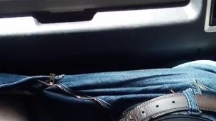 Petty Milf Driving Truck Let's Latino Guy Jerk Off To Her In Public Part 1
