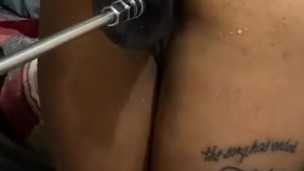 Making my husband watch me get fucked by this fuck machine 