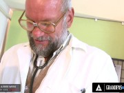 GrandpasFuckTeens - Hot Teen Ioana Pulls Her Old Doctor's Cock Out Of His Pants For Closer Examinati 5/16