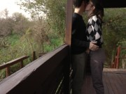 Petite horny teen fucked in public park - Almost caught! - Outdoor amateur sex 5/16