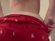 Cute brunette teen spreading holes in pjs 6/16