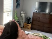 Sexy young babe plays with her pussy with her favorite toy 2/16