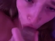 Hot brunette teen loves to slobber and choke on her toys 9/16