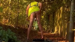 Flashing in public with hi-viz